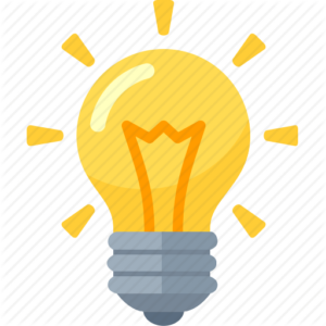 ideas light bulb icon