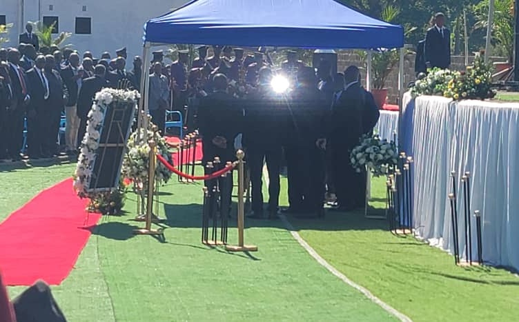 image of the pillar of fire at the burial of Apostle Richard Kangwa